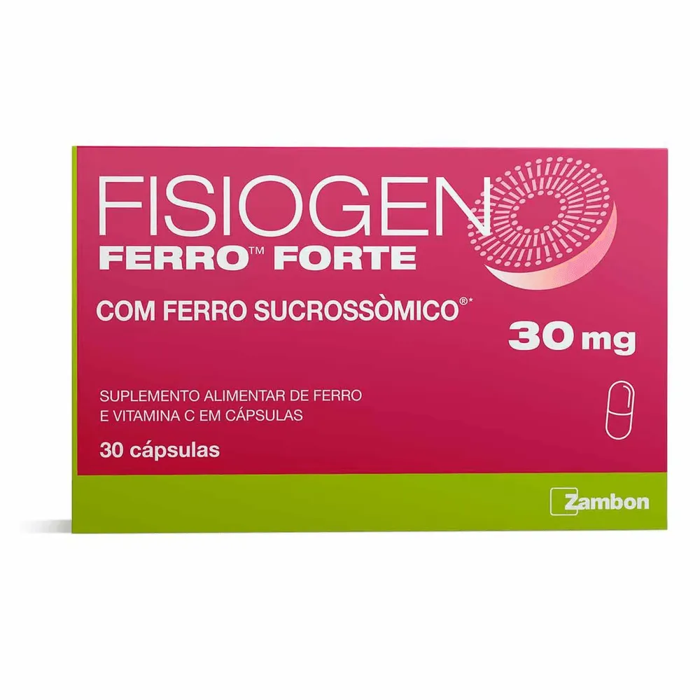 Fisiogen Ferro Forte 30mg 30 Cápsulas