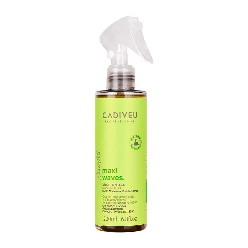 Fluido Modelador Cabelo Ondulado Cadiveu Professional Maxi Waves 200ml