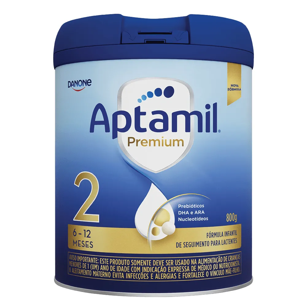 Fórmula Infantil Aptamil Premium 2 6 a 12 Meses 800g
