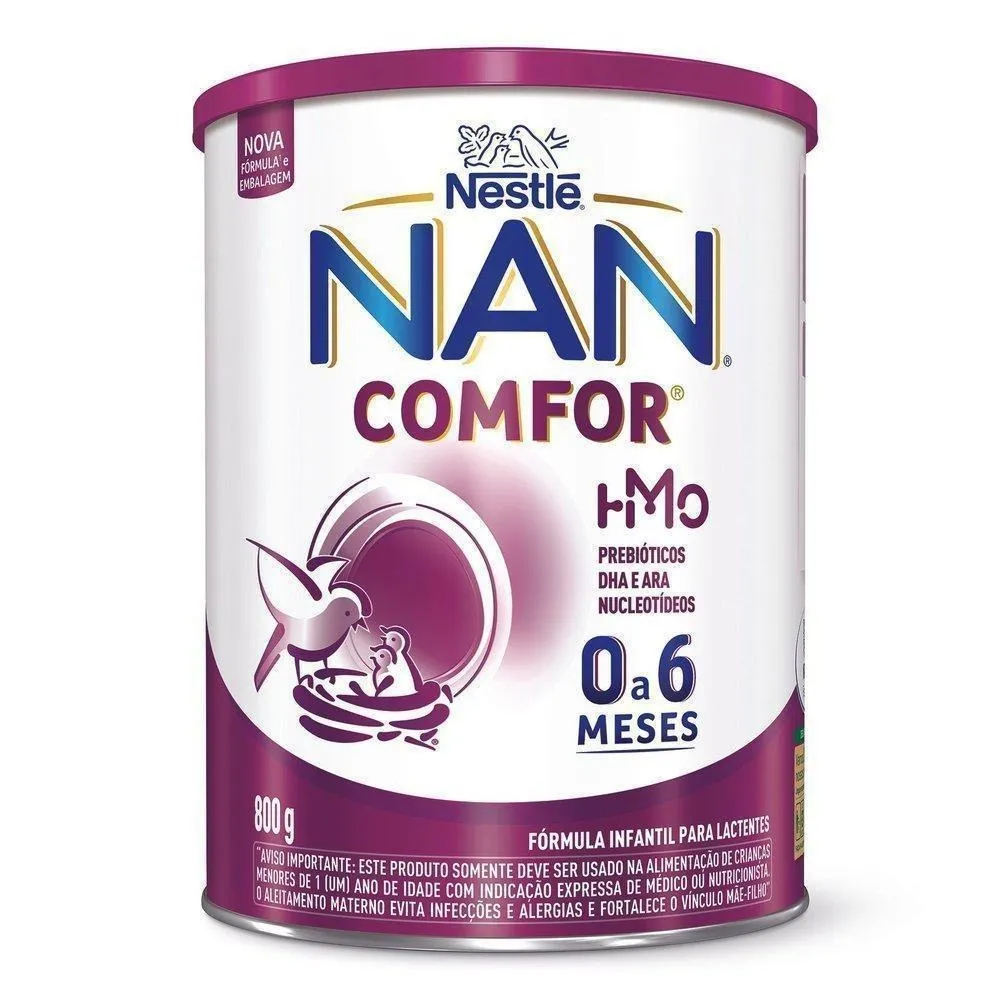 Fórmula Infantil NAN Comfor HMO 0 a 6 meses 800g