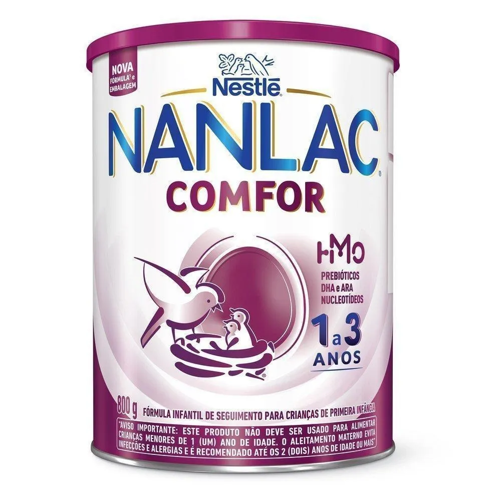 Fórmula Infantil Nanlac Comfor de 1 a 3 anos 800g