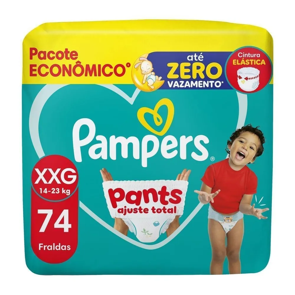 Fralda Pampers Pants Ajuste Total Xxg 74 Unidades