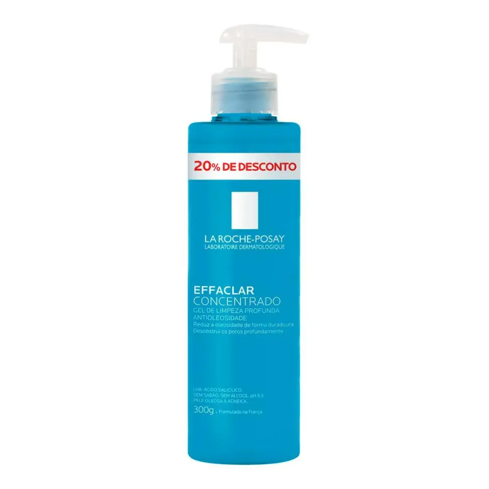 Gel de Limpeza Facial La Roche-Posay Effaclar Concentrado Pele Oleosa 300g