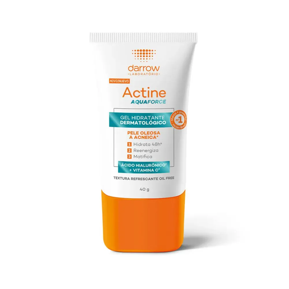 Gel Hidratante Facial Dermatológico Actine Aquaforce Pele Oleosa a Acneica 40g