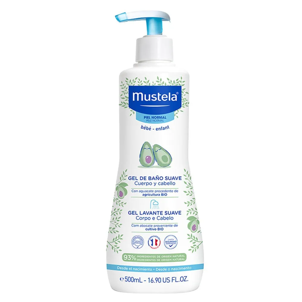Gel Lavante Mustela Bebê Suave com Abacate Orgânico 500ml