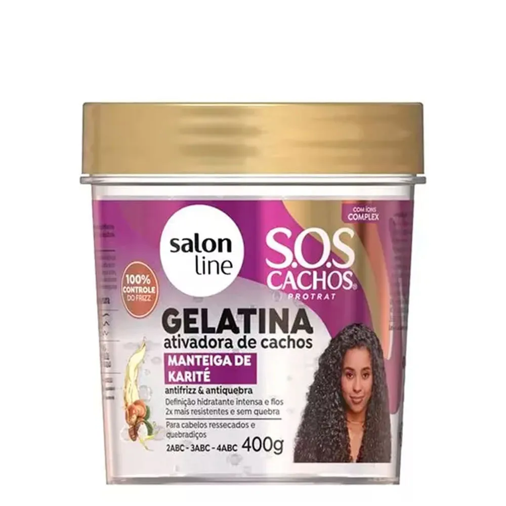 Gelatina Salon Line SOS Manteiga de Karité 400g