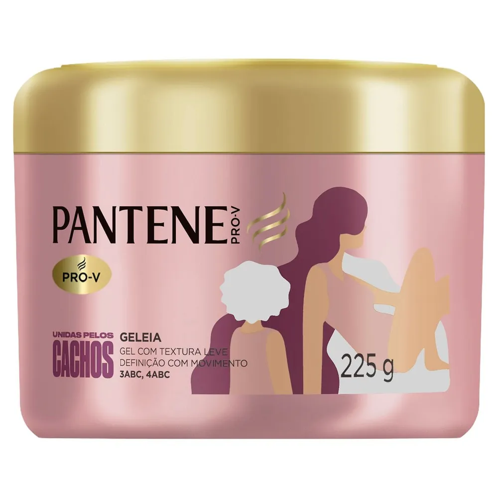 Geleia Capilar Pantene Unidas Pelos Cachos 225g