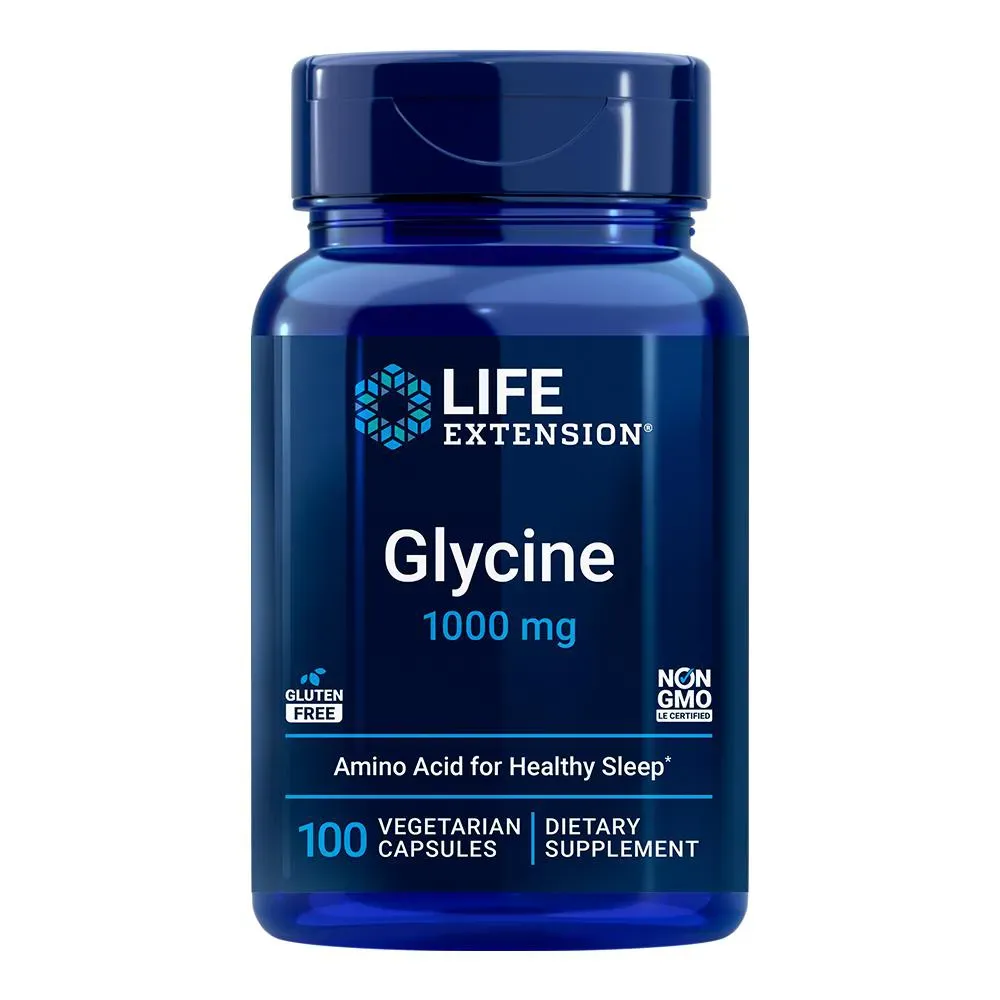 Glicina 1000mg Life Extension 100 Cápsulas Importado