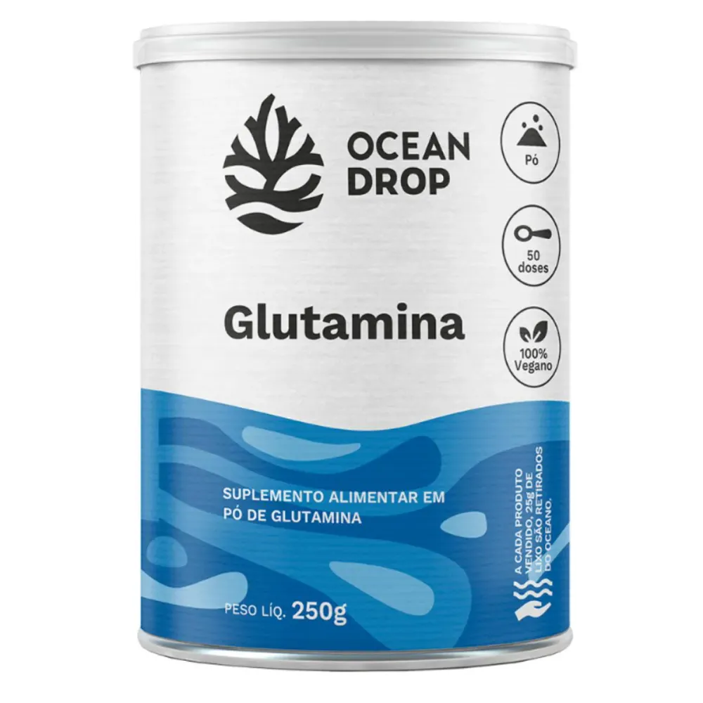Glutamina em Pó 250G Ocean Drop