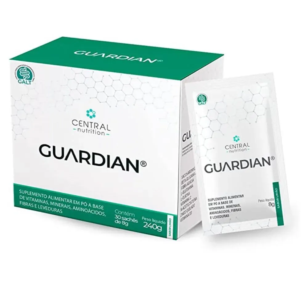 Guardian Sabor Limão 30 sachês 8g Central Nutrition