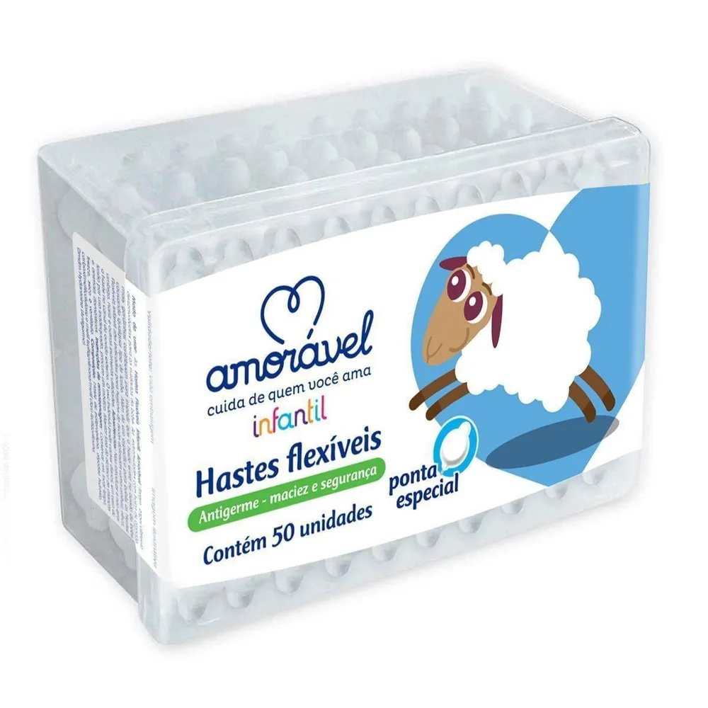 Hastes Flexíveis Amorável 50 Unidades