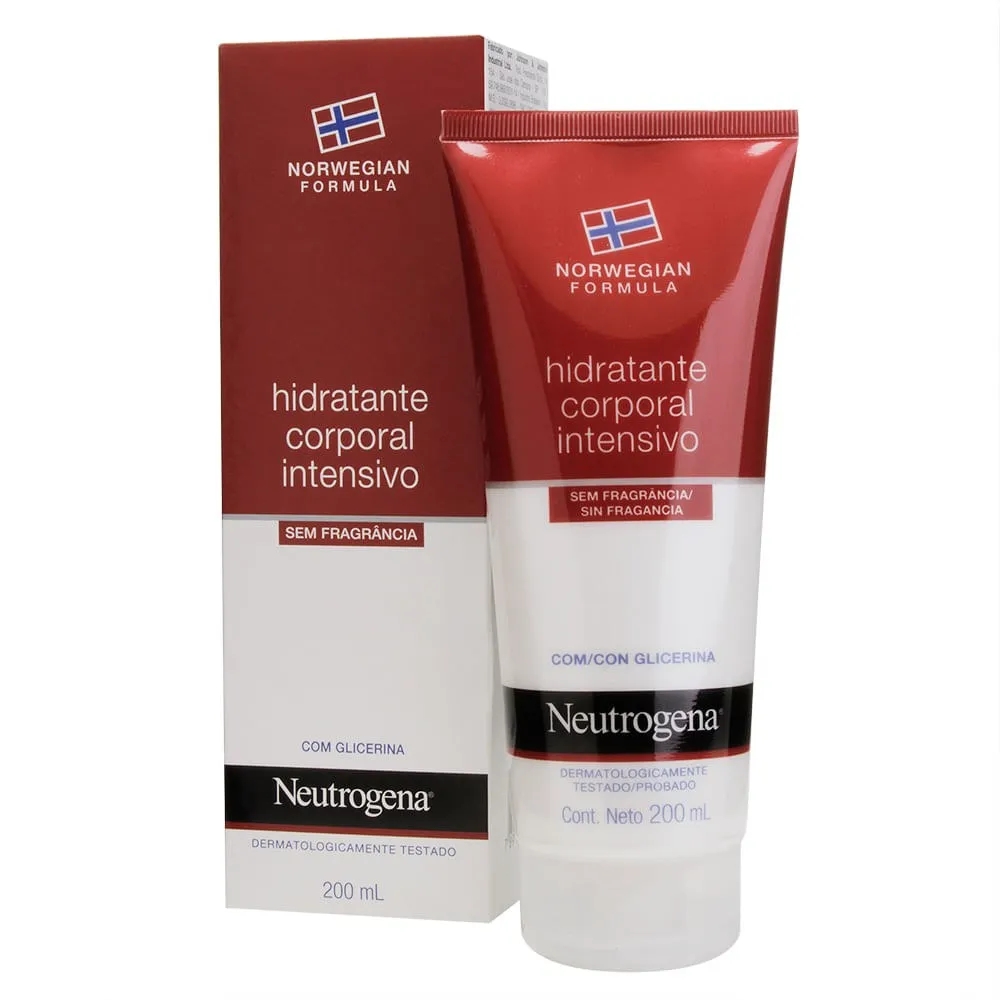 Hidratante corporal Neutrogena norwegian formula intensivo sem fragrância 200ml