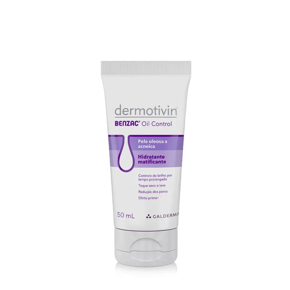 Hidratante Matificante Dermotivin Benzac Oil Control Pele Oleosa e Acneica com 50ml