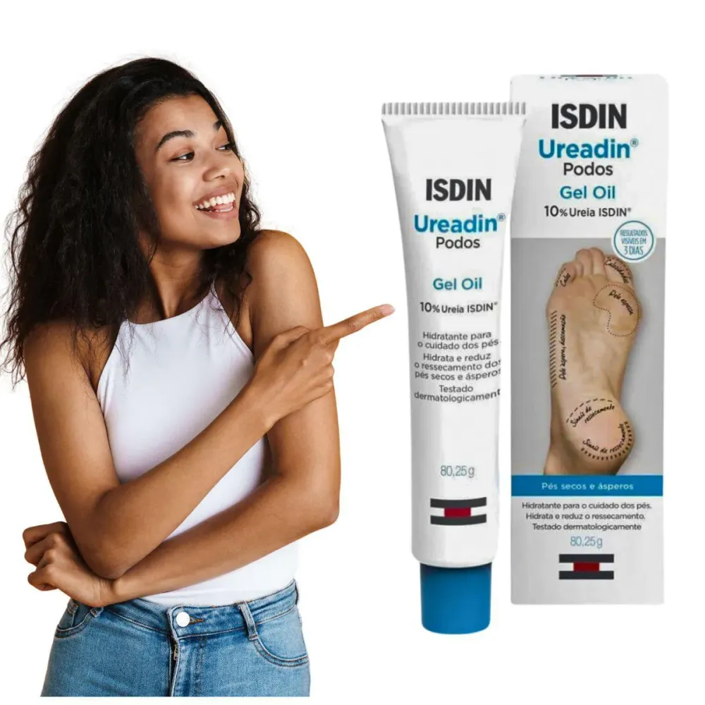 Hidratante Ureia 10% Isdin Ureadin Podos Gel Oil 80,25 G Creme Hidratanete para Os Pés