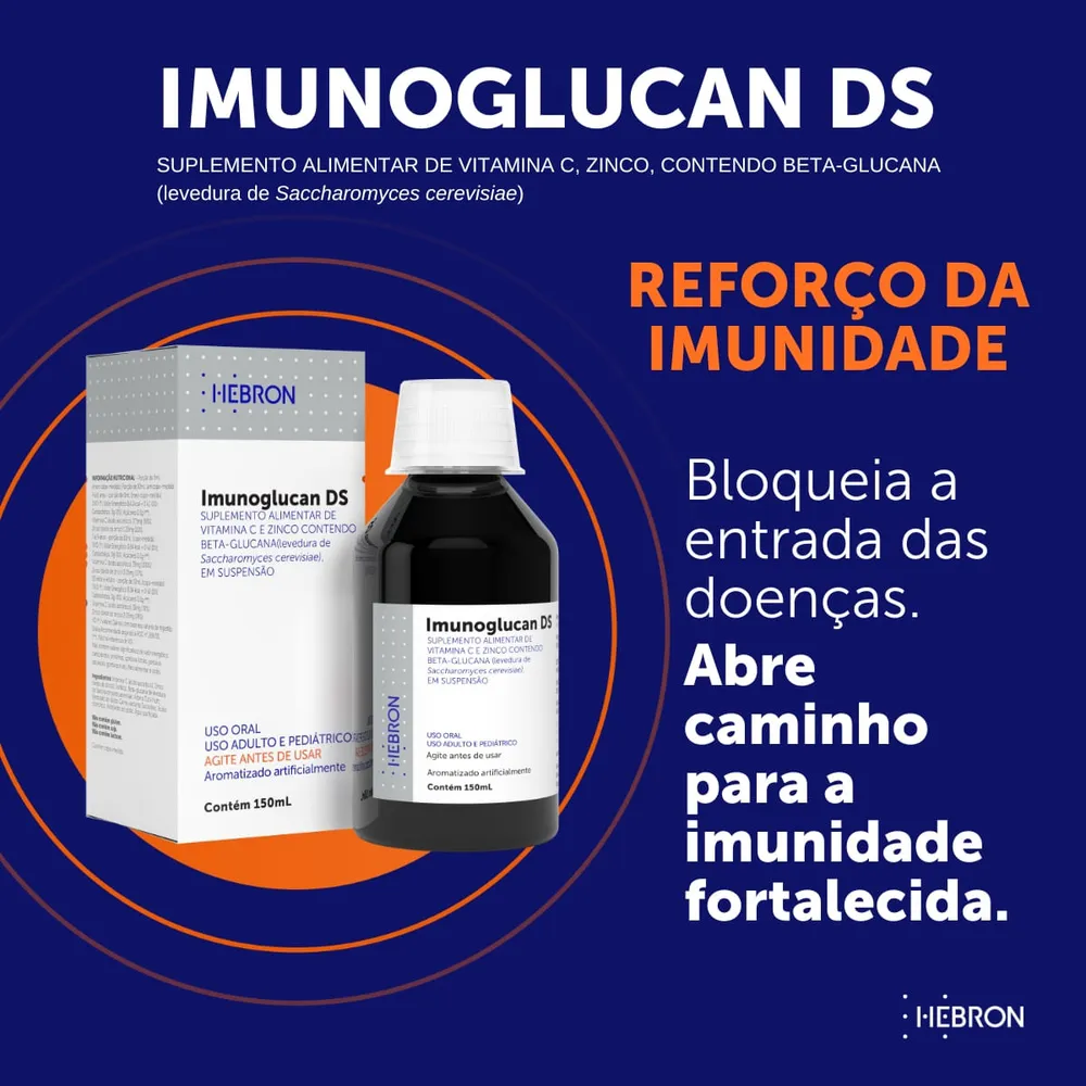 Imunoglucan DS Sabor Tutti-Frutti Líquido 150ml + Copo Dosador
