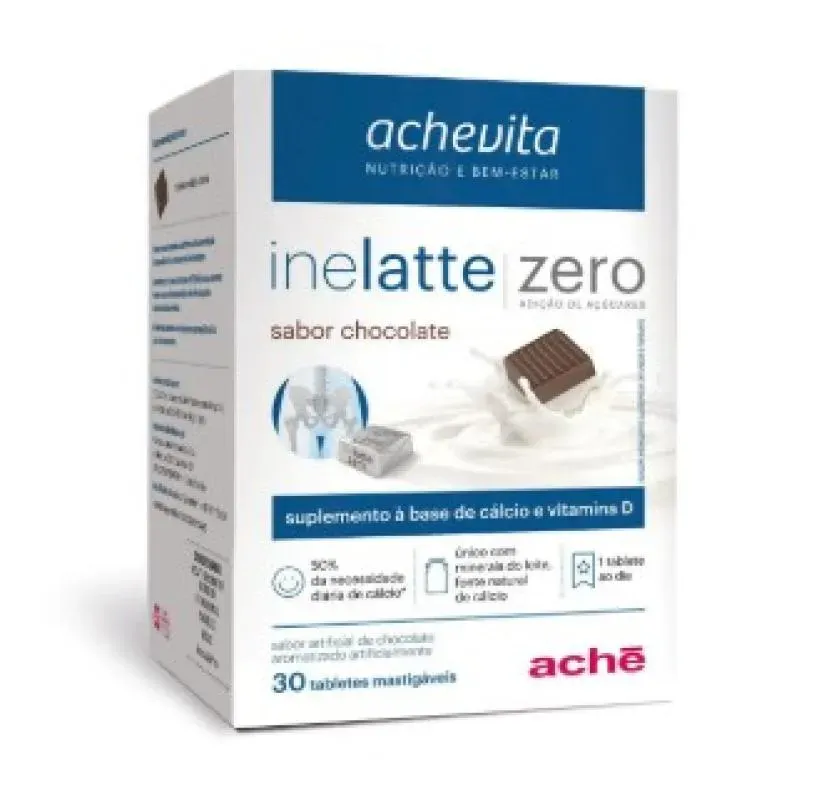 Inelatte Zero Acucar Choc 60tab Mast - Calcio + Vit D
