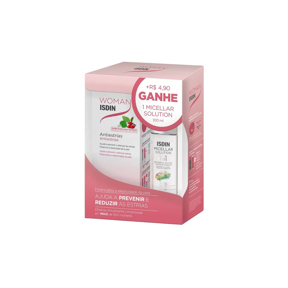 Isdin Woman Antiestrias+agua Micelar Com 100ml