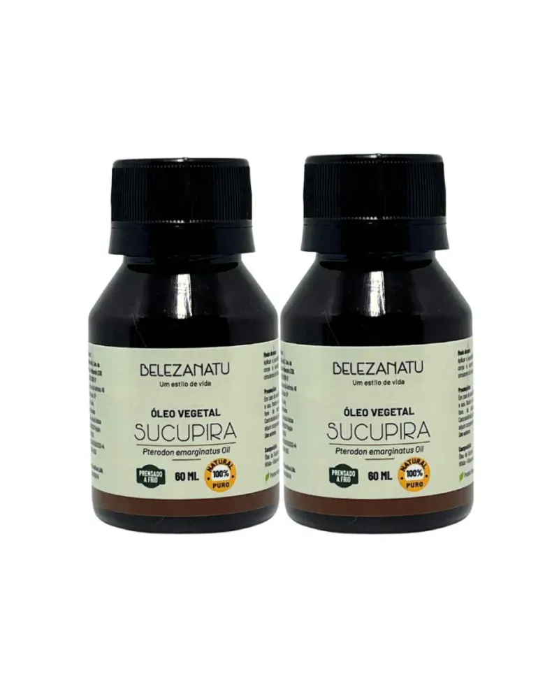Kit 02 Unidades Óleo Vegetal Sucupira 60Ml - Belezanatu