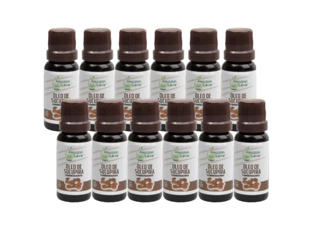 Kit 12Uni Óleos Vegetal Sucupiras Amazonleve 20Ml