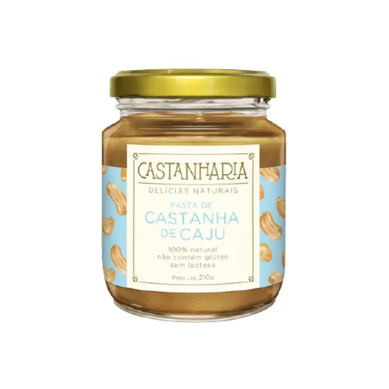 Kit 2x: Pasta De Castanha De Caju Vegana Castanharia 210g