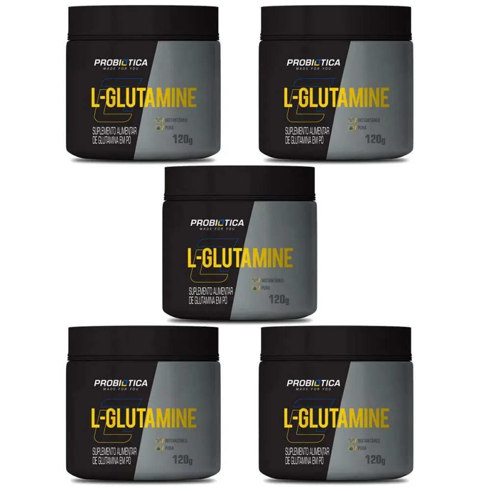 Kit 5X L-Glutamine - 120G - Probiótica