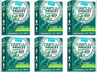 Kit 6 Equaliv Cartliv Multi 60 Cápsulas - Equaliv