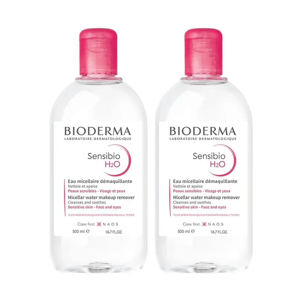 Kit Água Micelar Bioderma Sensibio H2O 500ml 2 Unidades