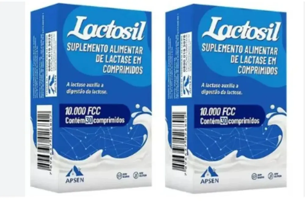 Kit C/2 Lactosil 10.000 Fcc - Enzima Lactase C/30 comprimidos Cada Caixa