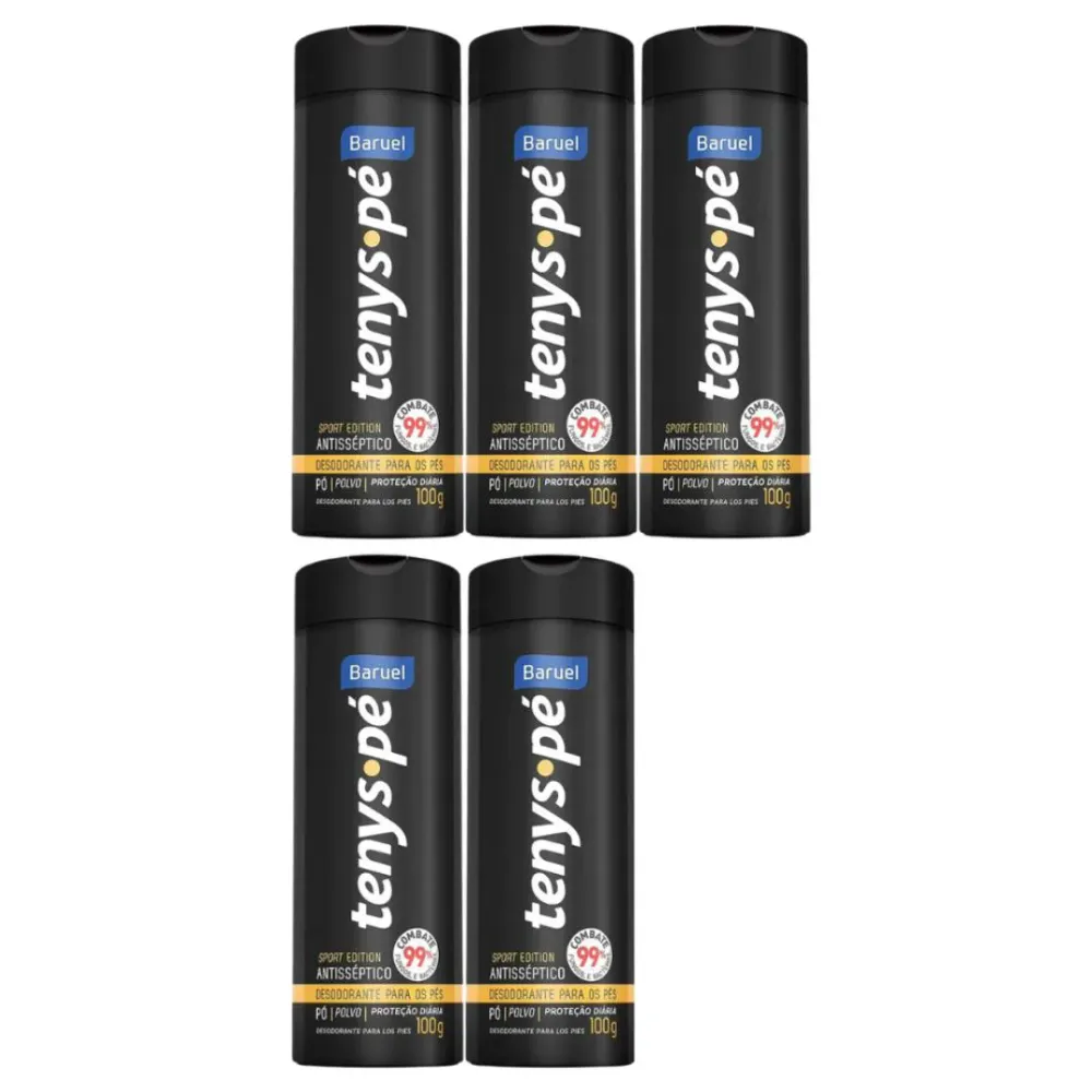 Kit C5 Desodorante Pés Sport Edition 100g Tenys Pé Baruel
