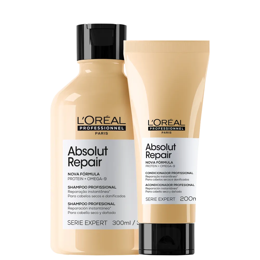 Kit L'Oréal Professionnel Serie Expert Absolut Repair Gold Quinoa + Protein Duo (2 Produtos)