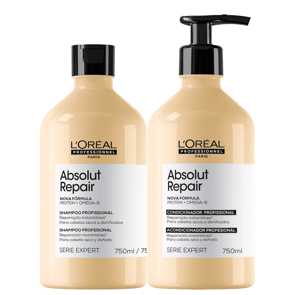 Kit L'Oréal Professionnel Serie Expert Absolut Repair Omega 9 + Protein (2 Produtos)