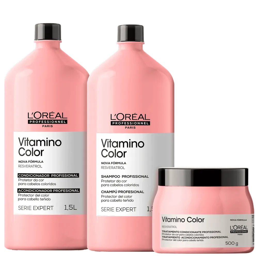 Kit L'Oréal Professionnel Serie Expert Vitamino Color Salon Trio (3 Produtos)
