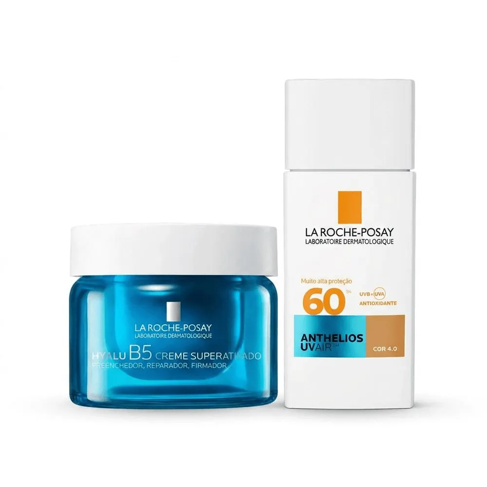Kit La Roche-Posay Hyalu B5 e Anthelios Anti-Idade Creme Facial Hyalu B5 Superativado 50g + Protetor Solar Anthelios UV Air Cor 4.0 45ml - Cor única