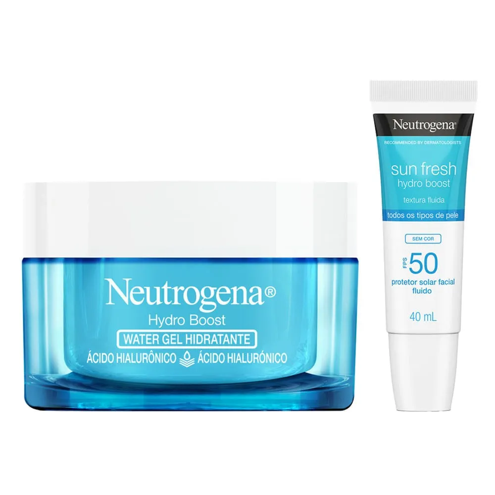 Kit Neutrogena Hydro Boost - Hidratante Facial 50g + Protetor 40ml