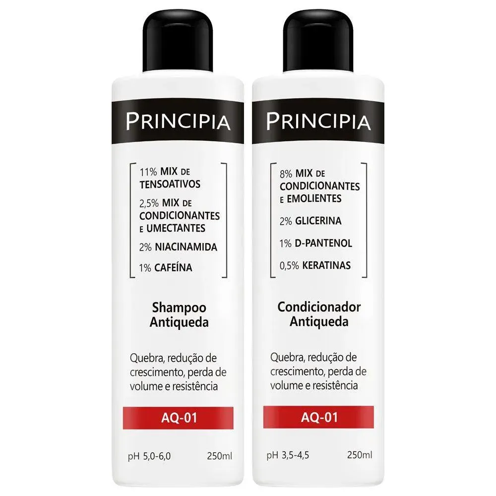 Kit Principia Antiqueda (2 Produtos) - Shampoo 250ml + Condicionador 250ml