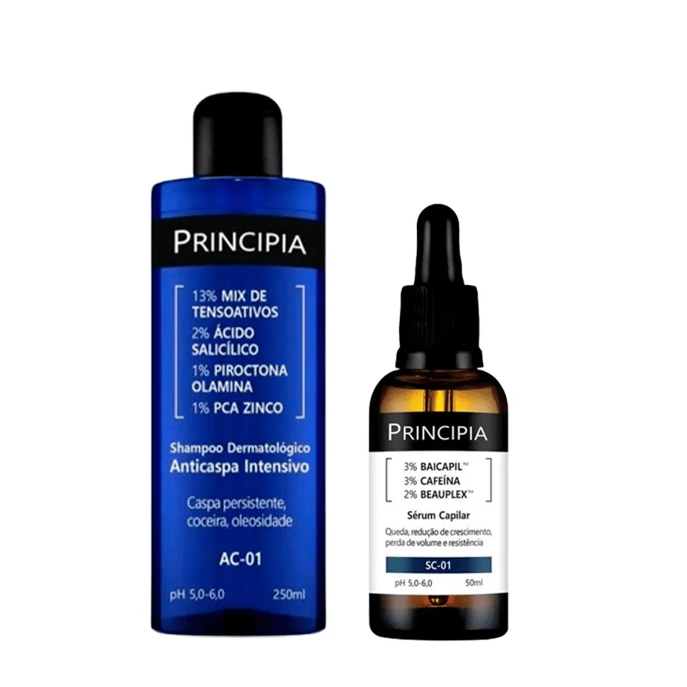 Kit Principia Shampoo Anticaspa + Sérum Capilar