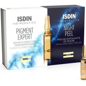 Kit Sérum Facial Isdinceutics Night Peel + Pigment Expert - 20u