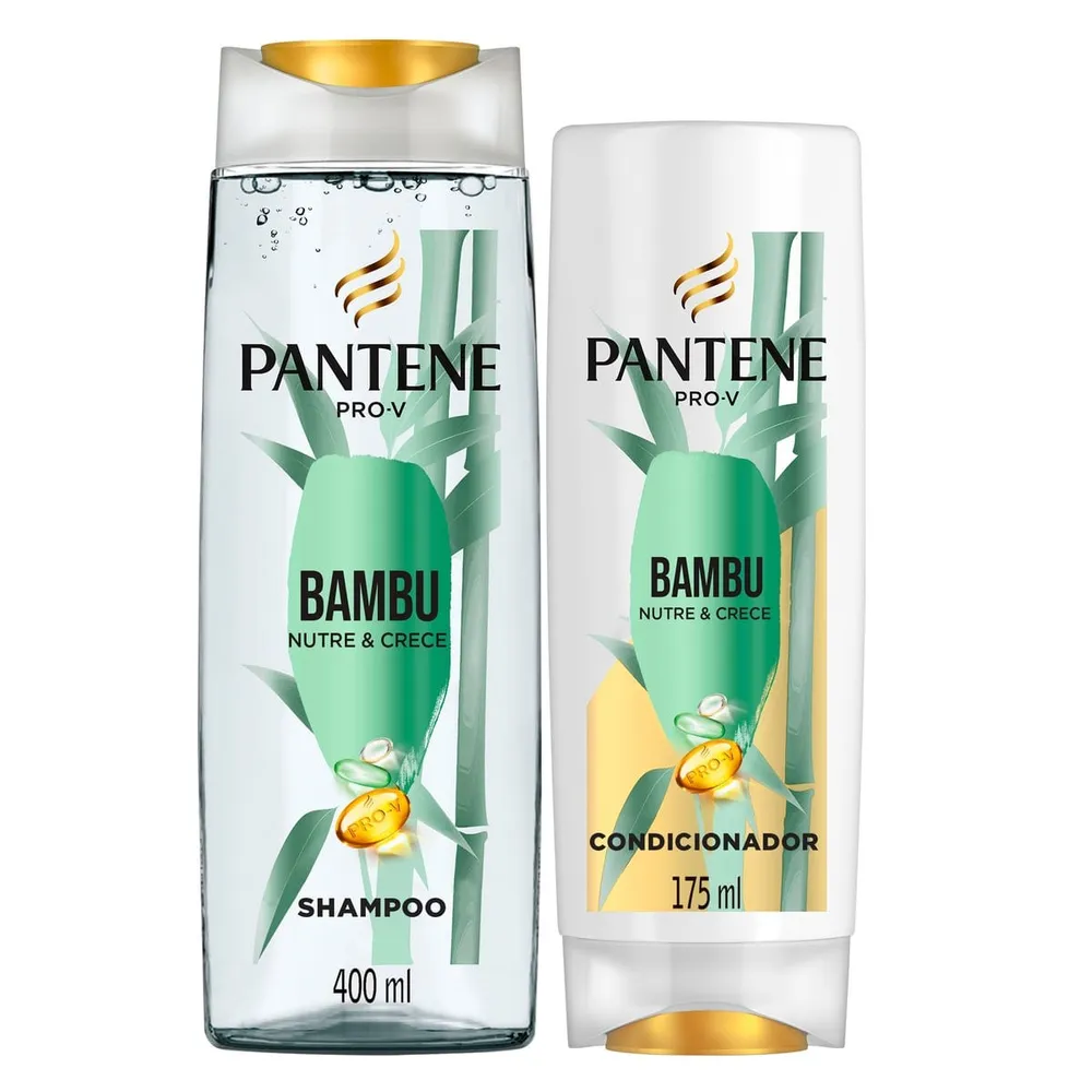 Kit Shampoo Pantene Pro-V Bambu 400ml 1 Unidade + Condicionador Pantene Pro-V Bambu 175ml 1 Unidade