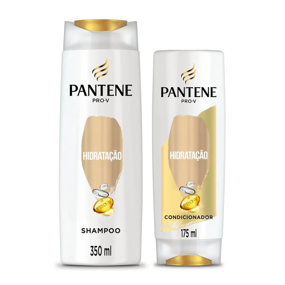 Kit Shampoo Pantene Pro-V Hidratação 350ml 1 Unidade + Condicionador Pantene Pro-V Hidratação 175ml 1 Unidade