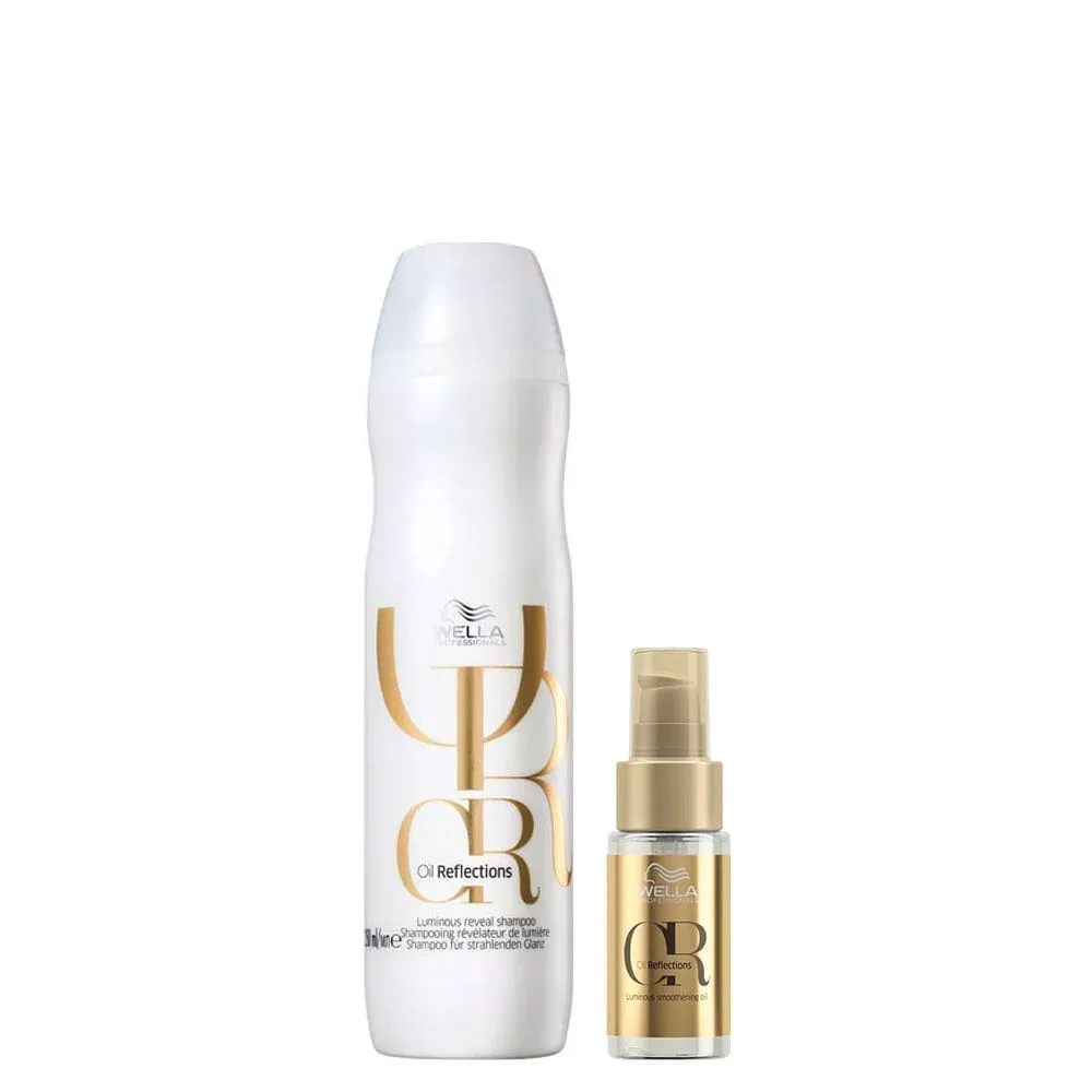 Kit Wella Oil Reflections - Shampoo 250 ml + Óleo 30 ml
