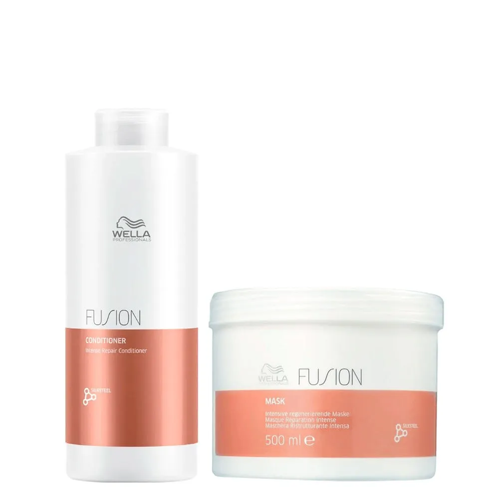 Kit Wella Professionals Fusion - Condicionador 1000 ml + Máscara 500 ml