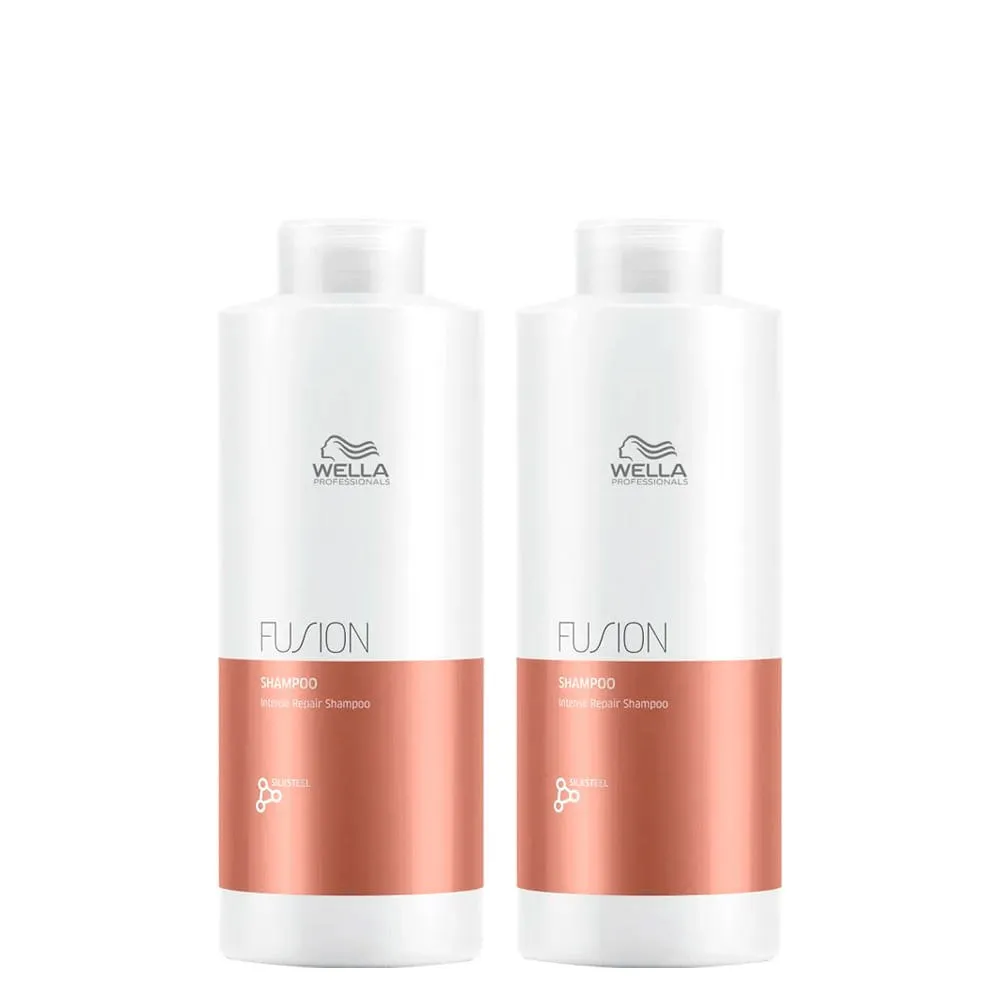 Kit Wella Professionals Fusion Shampoo 1000 ml - 2 Unidades