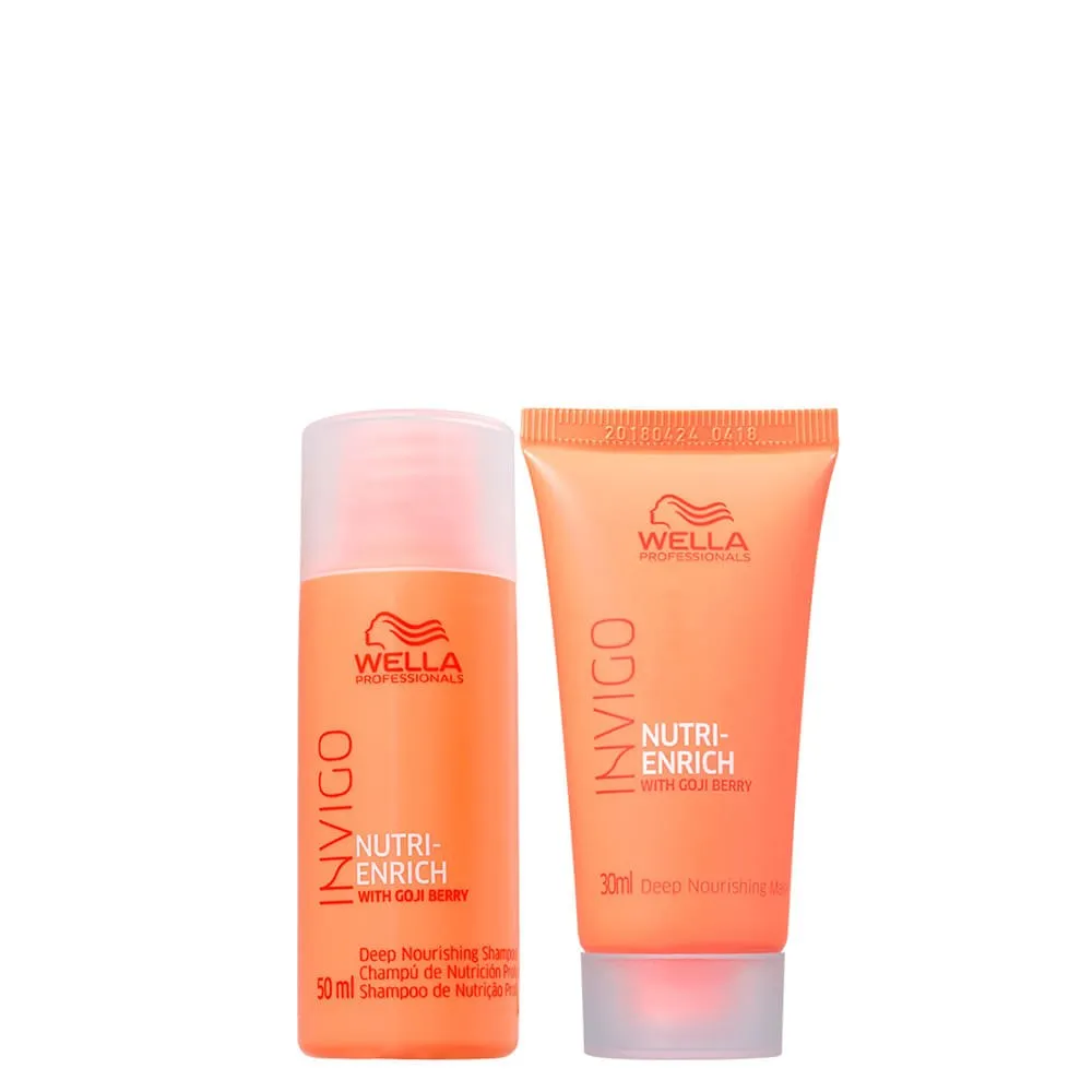 Kit Wella Professionals Invigo Enrich - Shampoo 50 ml + Máscara 30 ml