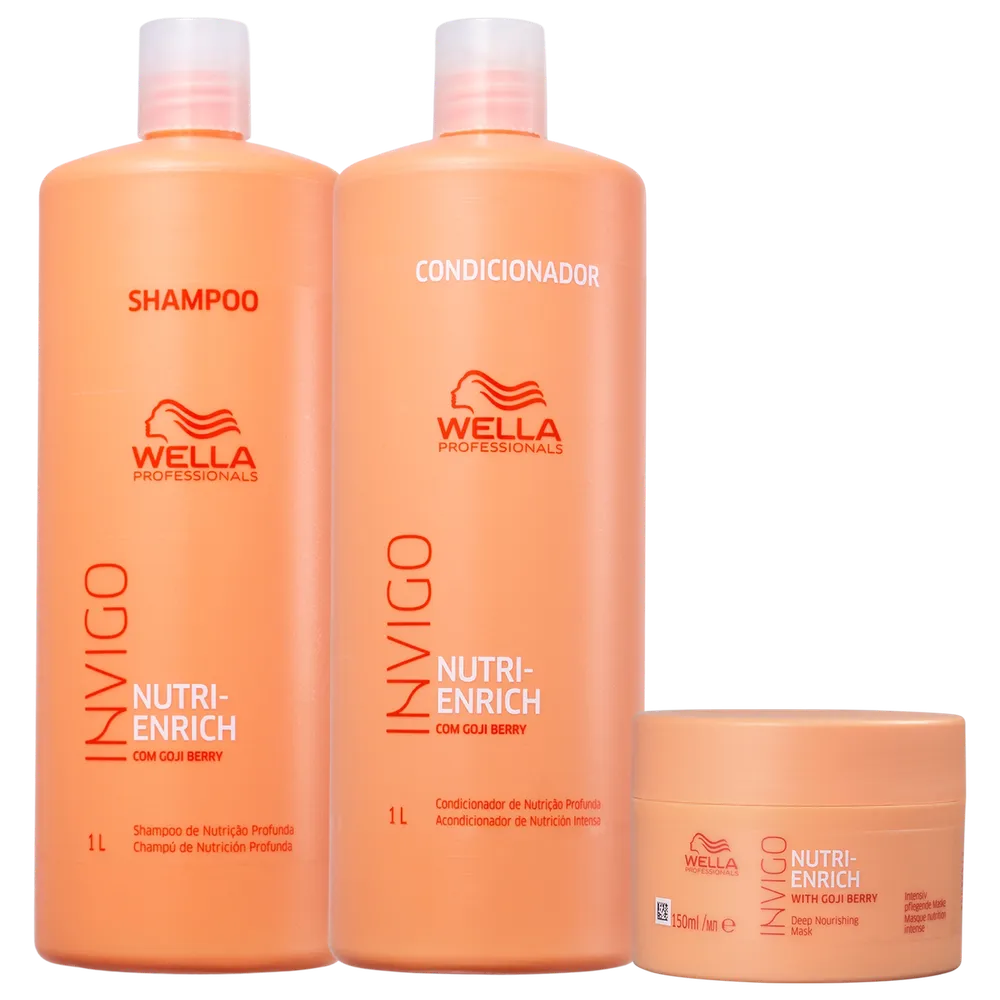 Kit Wella Professionals Invigo Nutri-Enrich Triplo Salon (3 Produtos)
