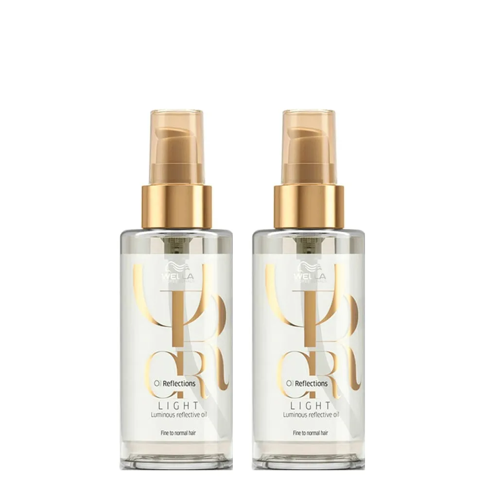 Kit Wella Professionals Oil Reflections Light Óleo Capilar 100 ml - 2 Unidades