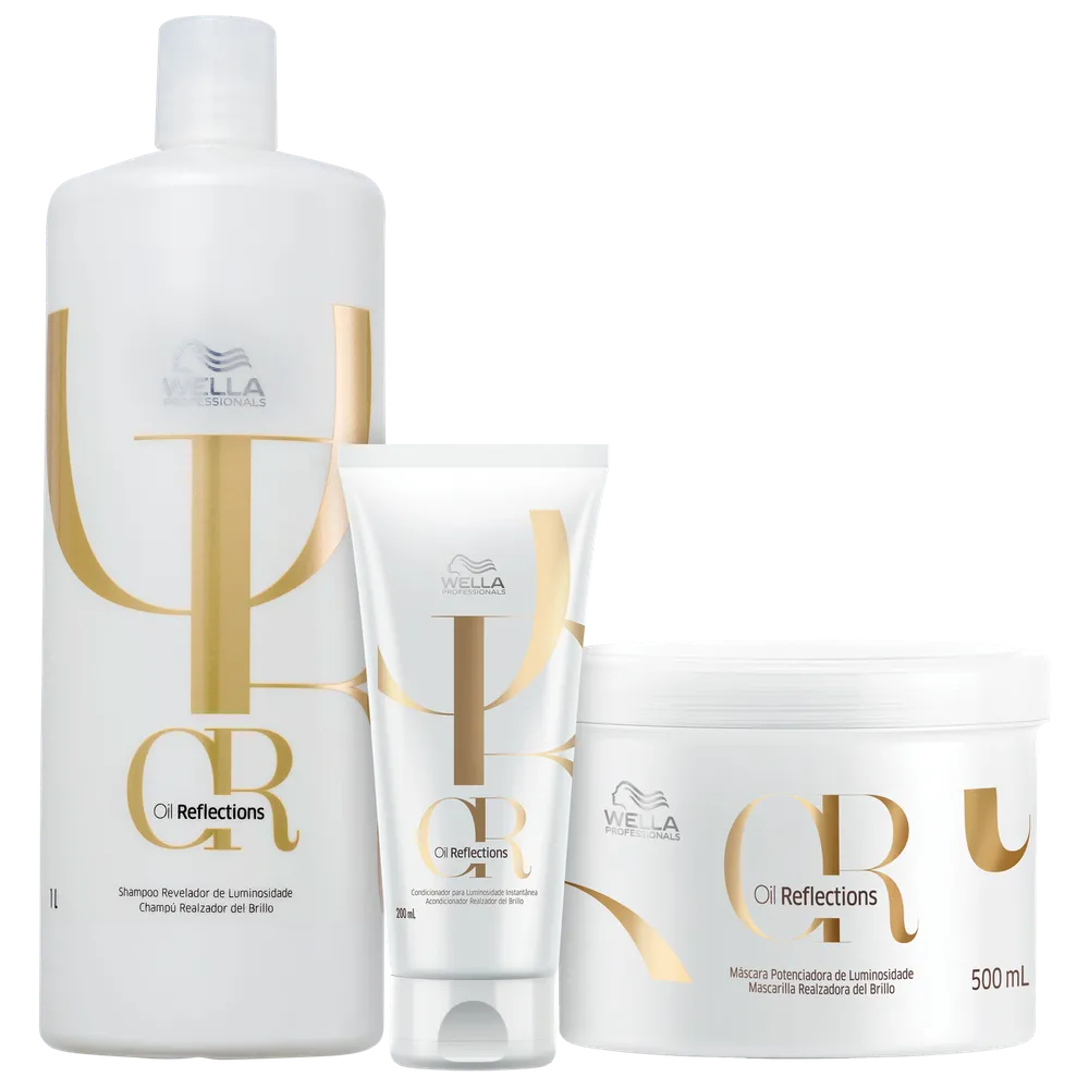 Kit Wella Professionals Oil Reflections Tripla Ação (3 Produtos)