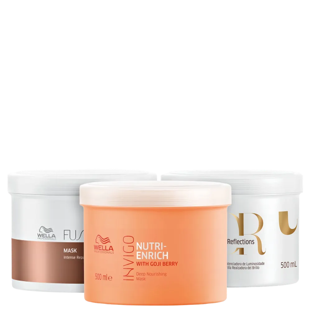 Kit Wella Professionals Super Masks Salon (3 Produtos)