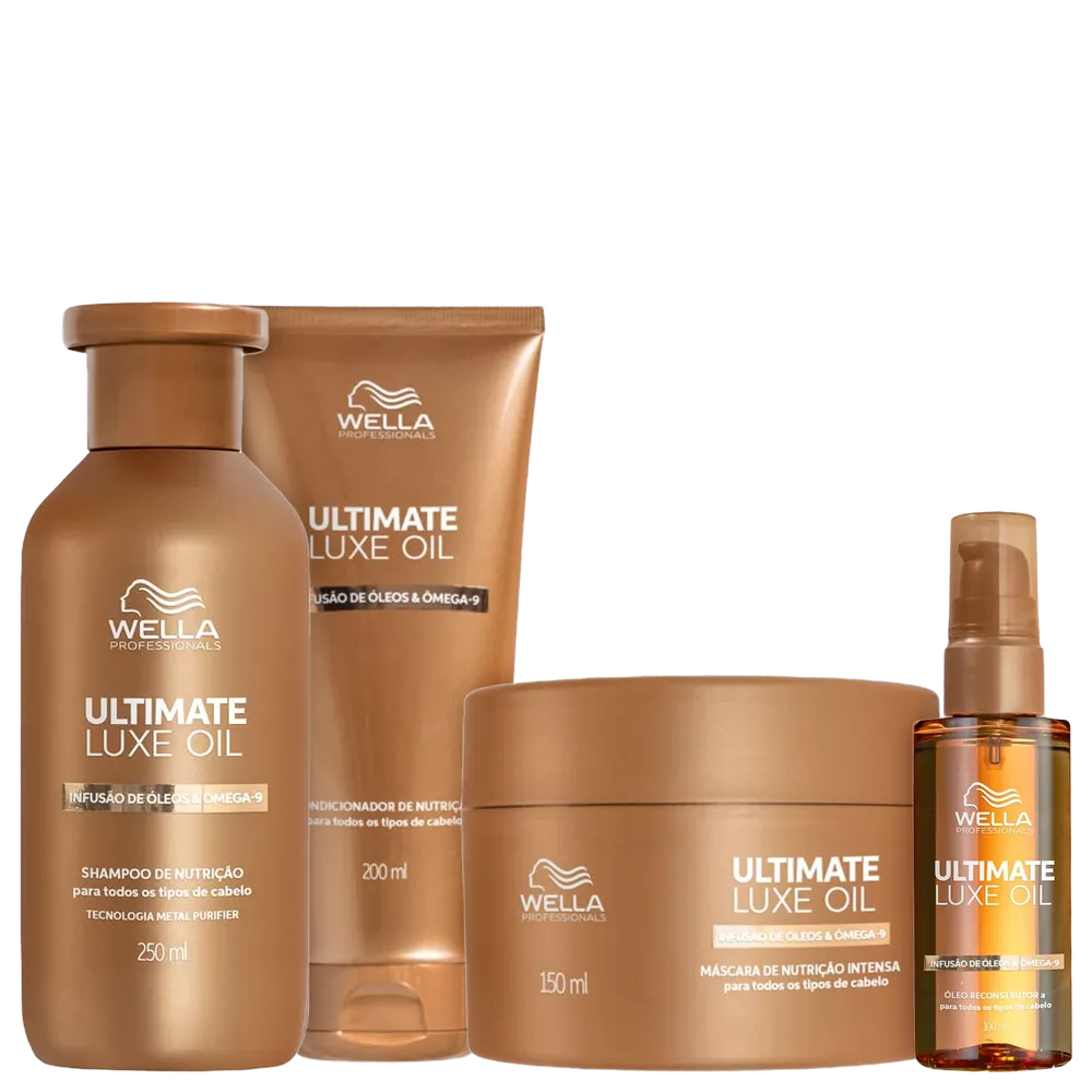 Kit Wella Professionals Ultimate Luxe Oil Frizz Control (4 Produtos)