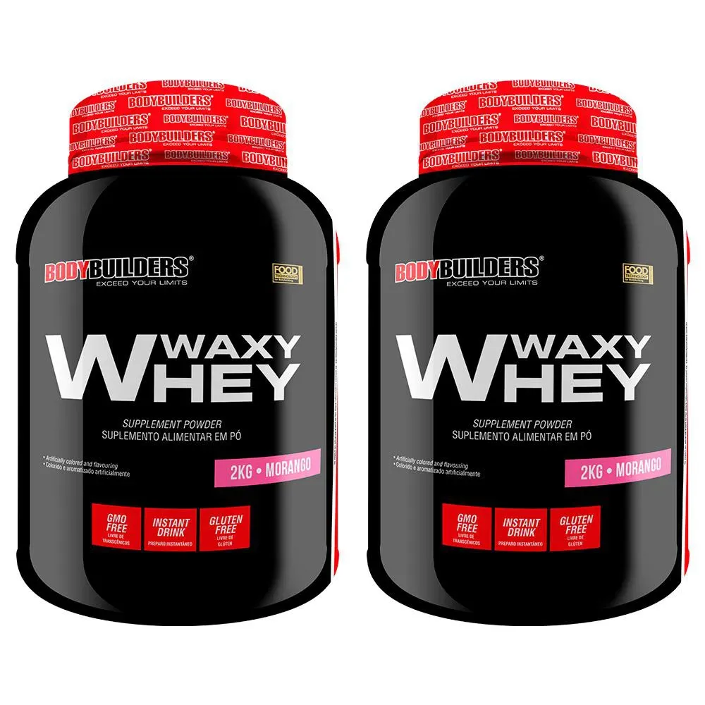 Kit Whey Protein BodyBuilders Waxy Whey Baunilha 2kg 2 unidades