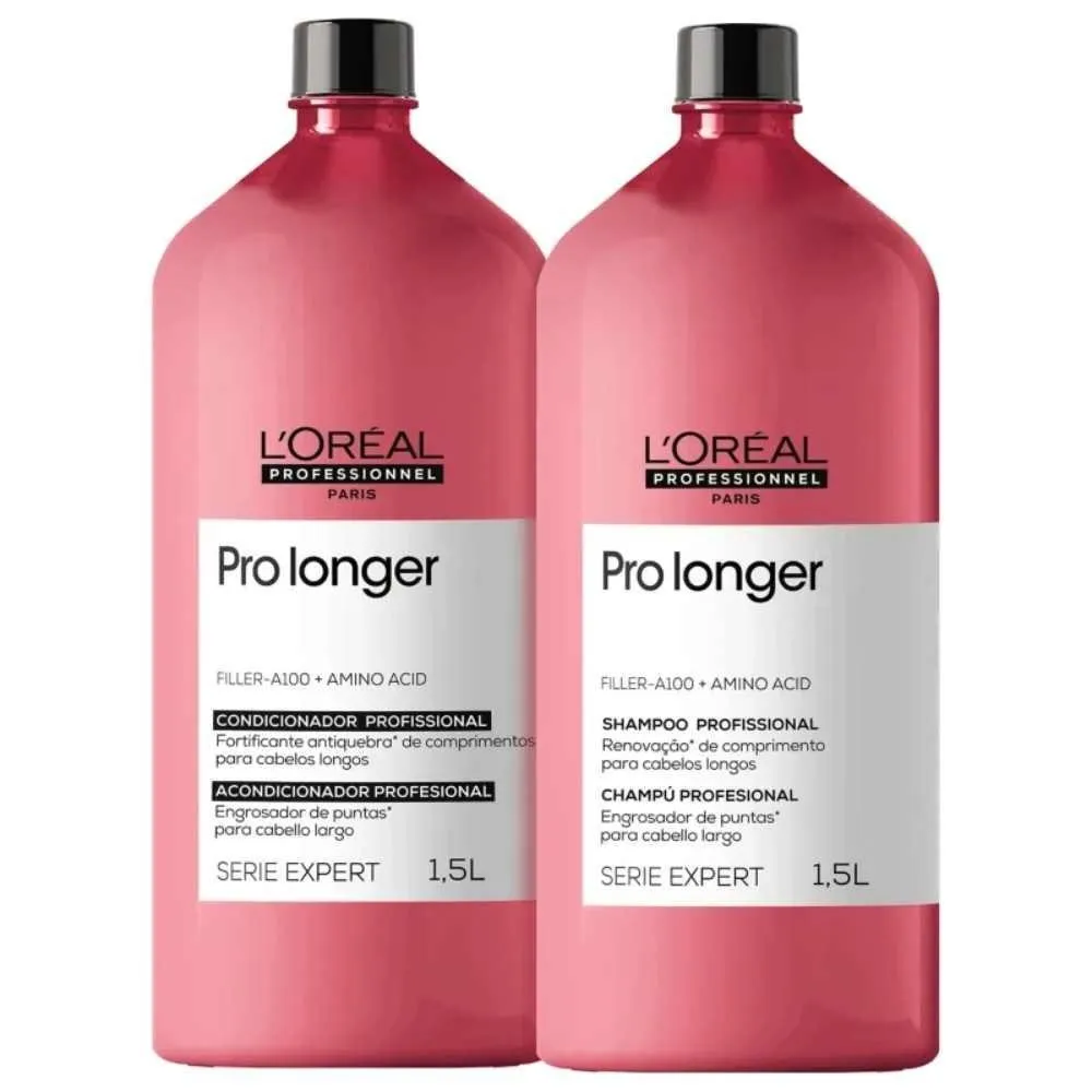 L'Oréal Pro Longer - Shampoo 1500ml + Condicionador 1500ml